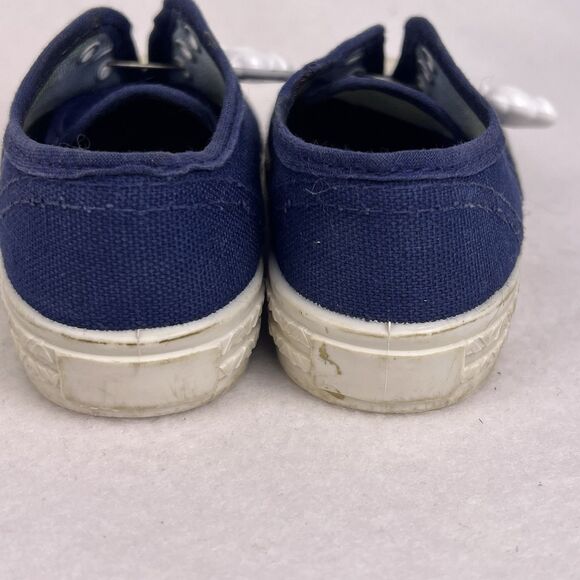 Vintage Canvas Boys Comfort Cushion Blue Sneakers Size 5 Made In USA - Picture 9 of 16